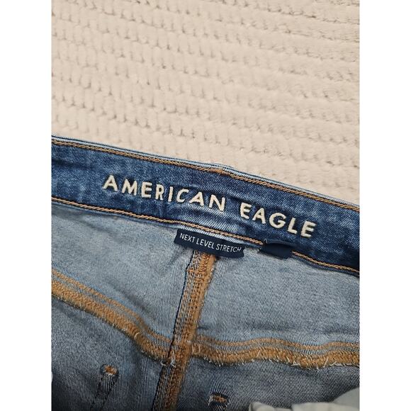 American Eagle Jeans Womens 8 Short Super High Rise Jegging Next Level Stretch - Picture 5 of 9